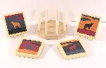 Wolf coasters